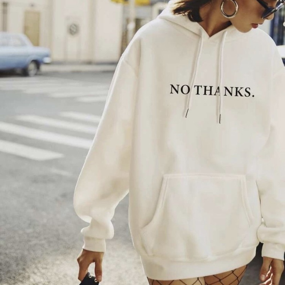 No Thanks” Hoodie - Picture 2 of 3